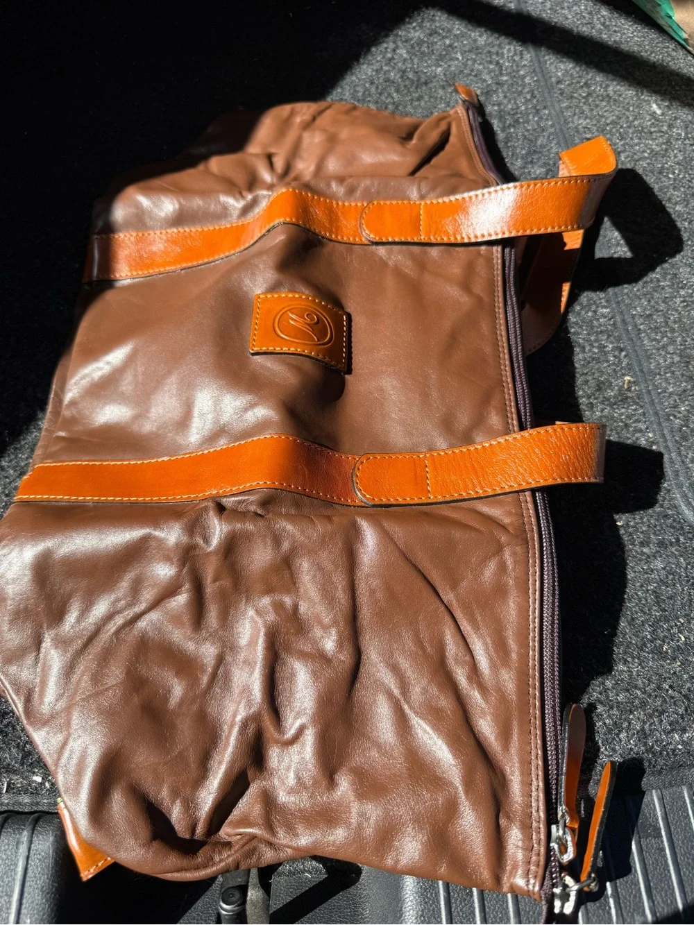 Leather Travel Tote Bag - Brown by Welcome 1880